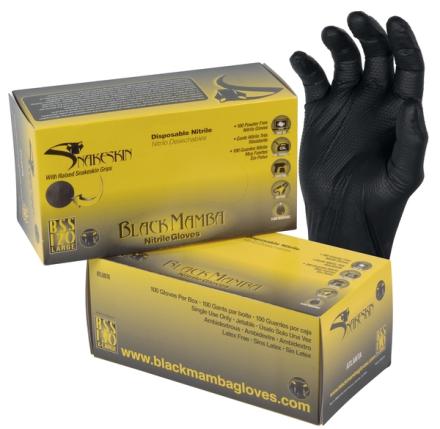 GANTS SNAKSKIN NOIR L      -100- CBM BLM04006 CBM LE HAILLAN