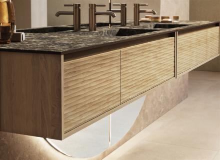 TABLE HIGHSTRAT LUMEN L140    VASQ/GCH 552331 SANIJURA / KOHLER FRANCE  [552331]