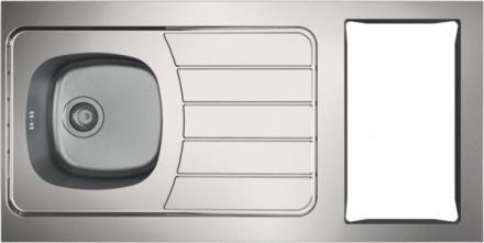 EVIER CUISINETTE ISEO 1C.1200 INOX CPBD120A30 MODERNA FRANCE  [CPBD120A30]
