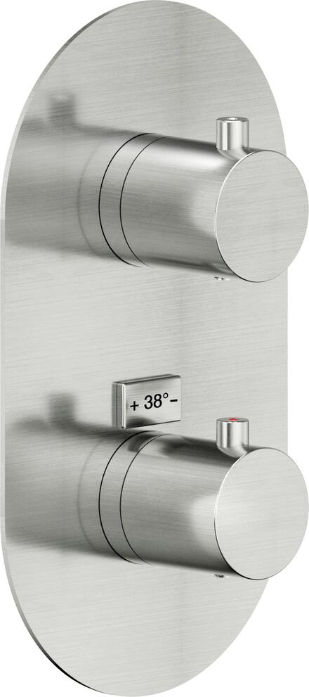 FACADE RONDE DOCCIA 2VOIES   INOX WE00102/TIX NOBILI RUBINETTERIE  [WE00102/TIX] 