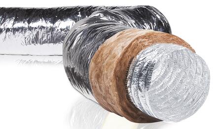 CONDUIT CIRCULAIRE FLEXIBLE - Gaine souple isolée - Gainable habitat Ecosoft