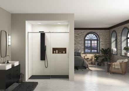 PAROI EKINOX CLT 140 PROFILE INOX PA4272ITNEG AQUAPRODUCTION KINEDO  [PA4272ITNEG]