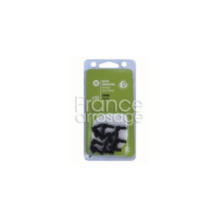 COUDES PLASTIQUE 4X6MM NOIR       -10- 980101 FRANCE ARROSAGE  [980101]