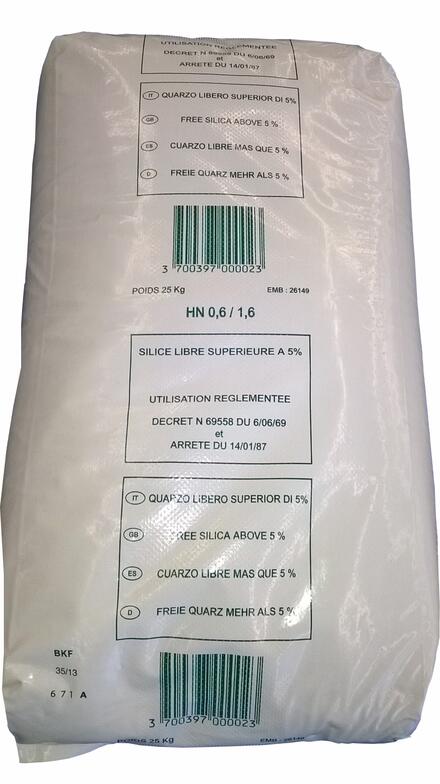 FILTRE A SABLE - Charge filtrante