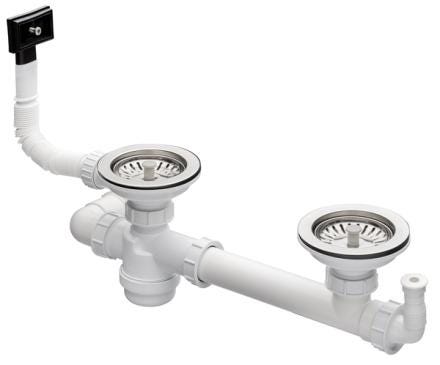 VIDAGE MANUEL EVIER 2 CUVES D90MM  FCRV090P06 MODERNA FRANCE  [FCRV090P06]