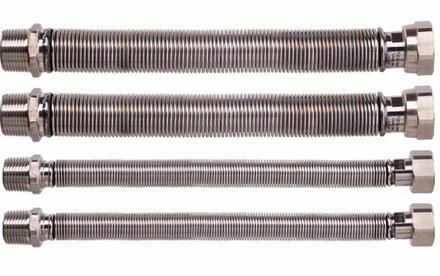 CHAUFFAGE - TRESSE EN ACIER GALVANISE - Kit flexible chaudière