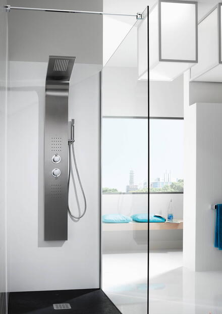 ESSENTIAL - Colonne de douche thermostatique hydromassante