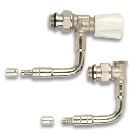 ROBINET THERMOSTATIQUE - Kit hydrocâblé kv reglable équerre inverse pour radiateur type 11/21