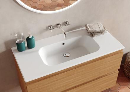 TABLE CERAM .HALO  L101.5       BLC/BR 551574
