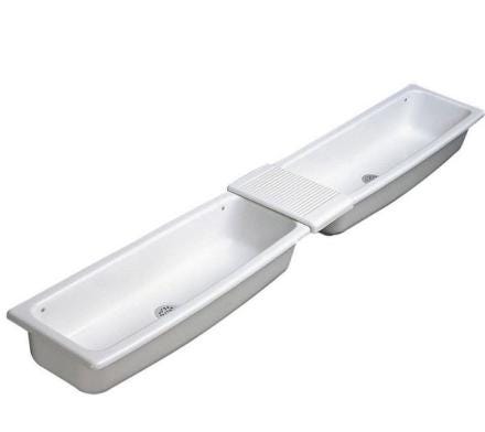 AUGE - Lavabo et Couvre-joint porte-savon