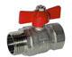 VANNE A SPHERE MF - Manette papillon rouge