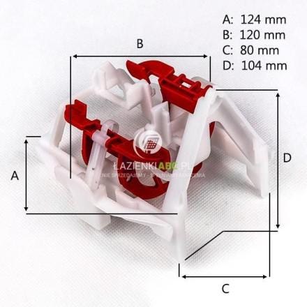 BLOC SUPPORT QFX (KOLO) - TECHNIC 99169019000 GEBERIT  [99169019000]