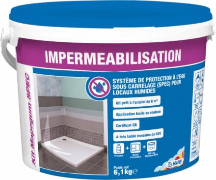 MAPEGUM WPS - Système de protection à l'eau sous carrelage SPEC des locaux humides