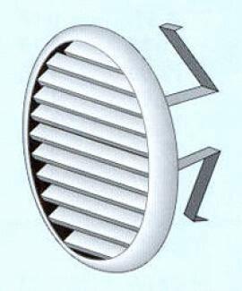 GRILLE EXTERIEURE - Ronde avec moustiquaire