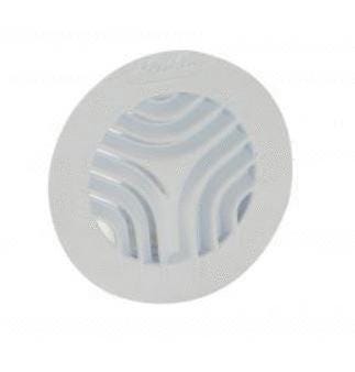 GRILLE POUR TUBE PVC - TUYAUX - GAINES - Intérieur ronde blanche adaptable sur tube PVC