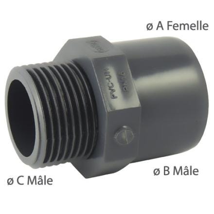 EMBOUT FMM PVC PR       50/63-2 5005846506350 CODITAL FRANCE  [5005846506350] 