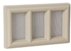 GRILLE D'AERATION A SCELLER - Claustra en PVC sable
