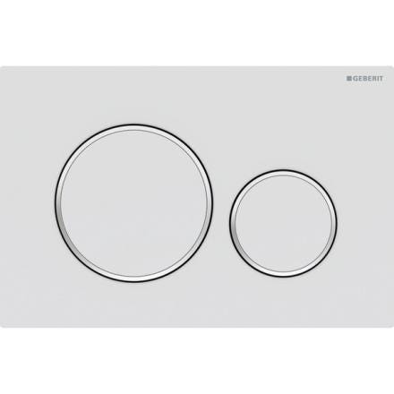 PLAQUE DECL.+BOUT. SIGMA20 BLC/M 115.882.JT.1 GEBERIT  [115.882.JT.1]