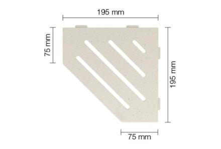 TABLETTE SCHLUTER-SHELF-E-S2 195   SES2D10TSI SCHLUTER SYSTEMS  [SES2D10TSI]