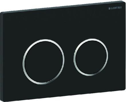 PLAQUE GEBERIT OMEGA20 NOIR MAT  115.085.14.1 GEBERIT  [115.085.14.1]