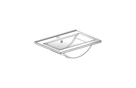 PLAN CERAMIQUE EAZY26 SPLE VASQUE 61CM  TK150