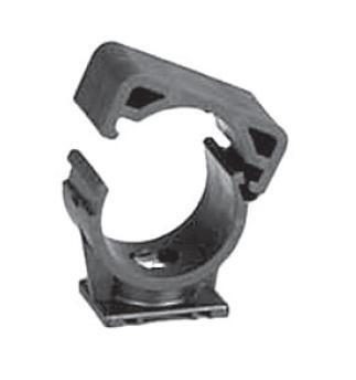 SUPPORTAGE POUR TUBE DE DISTRIBUTION D'AIR COMPRIME GIRAIR - Collier de fixation MONOKLIP noir