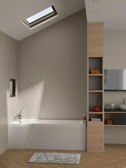DUO - CONCEPT BAIN/DOUCHE A COMPOSER - Concept bain/douche - Ep.du verre : porte d'accès 8 mm