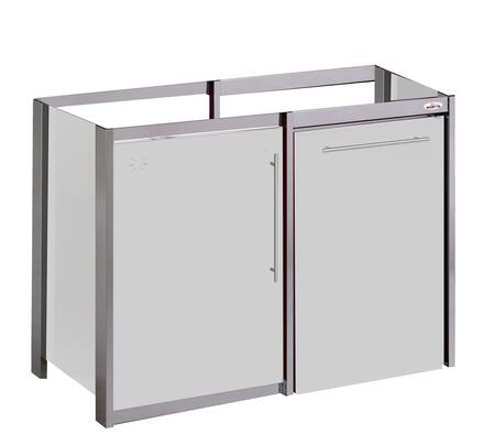 METALLINE - Meuble métal thermolaqué et pieds inox