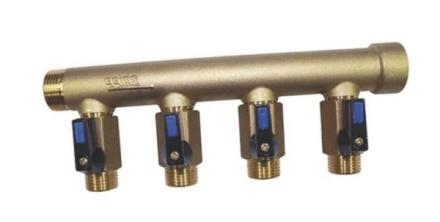 COLLECTEUR DISTRIGRIPP - Chauffage type B ø30 - Entraxe 55 mm