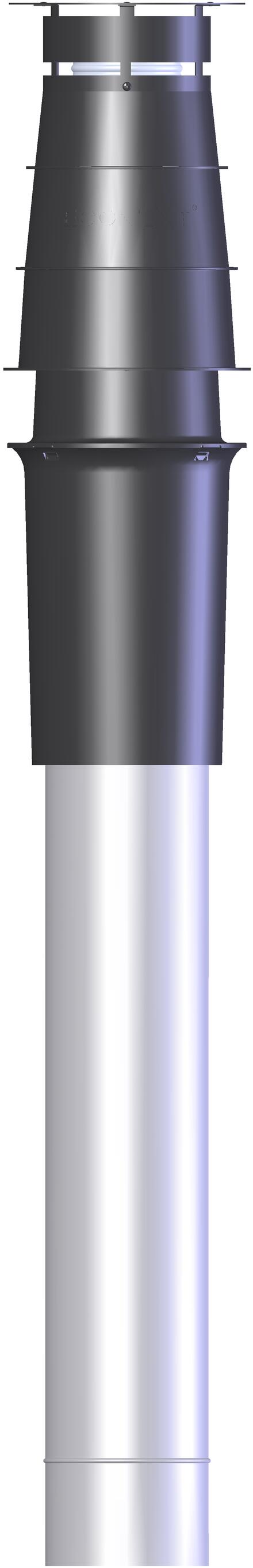 CONDUIT CONDENSATION VENTOUSE - Système concentrique PPs-Galva - Chaudière gaz/fioul à condensation