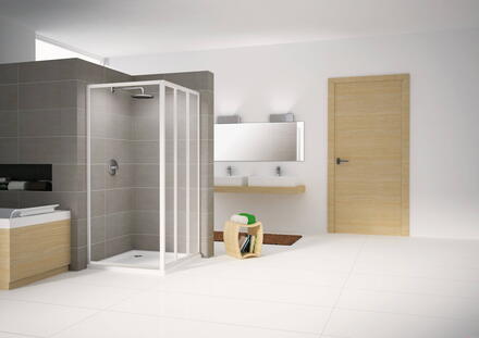 RIVIERA VF - Paroi fixe pour baignoire - Hauteur : 150 cm - Ep.du verre : 4 mm