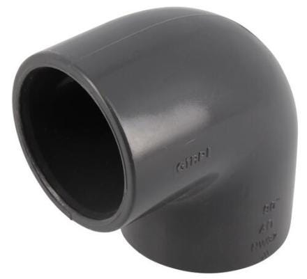 COUDE 90 FEMELLE D40 PVC U PRESSION    B4M40N