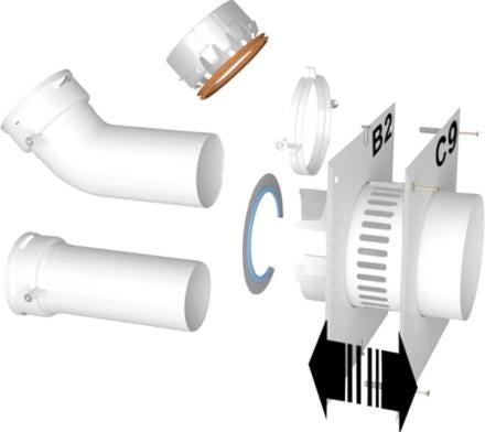 ACCESSOIRES CONDUIT CONDENSATION VENTOUSE - Système EcoNext pour TEN PP Flexible