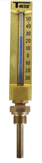 THERMOMETRE VERTICAL DROIT - H.150 / PL.63 mm