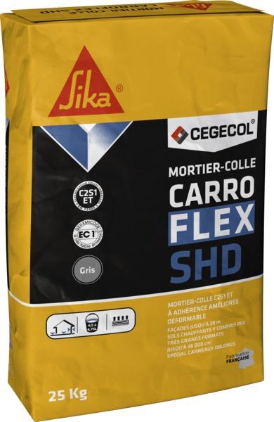 CARROFLEX SHD - Mortier-colle C2S1-EC1 et déformable à adhérence améliorée