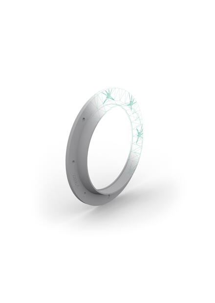 BRIDE PVC VENTILATION AVEC MANCHON         90 HOKA  [10014927] 
