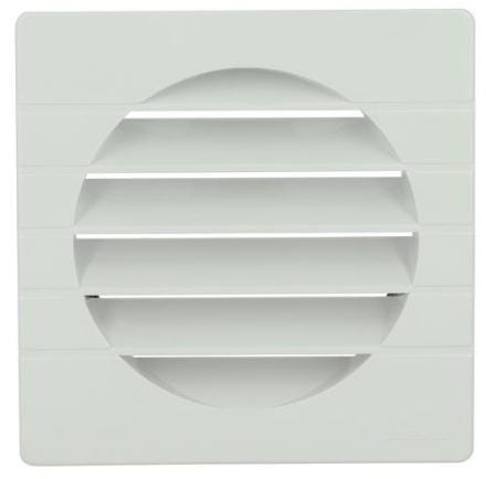 GRILLE AERATION FACADE SM 125 BLANC    GET12B NICOLL  [GET12B]