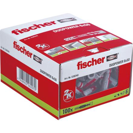CHEVILLE DUOPOWER 6X50       -BTE 100- 538240 FISCHER FRANCE