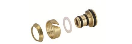 RACCORD MULTIC.D14X2MM SS ECROU-KIT 2- 842160 ACOVA-ZEHNDER GROUP FRANCE  [842160]