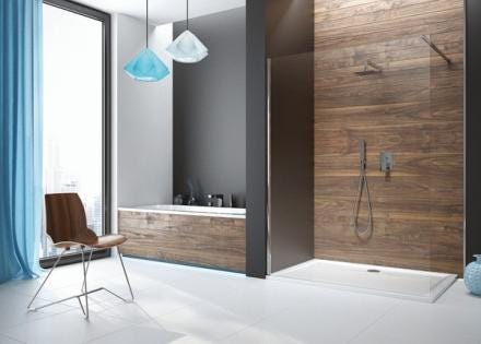 PAROI TX5 FIXE DOUCHE OUVERTE    L13TX6W10033 LEDA