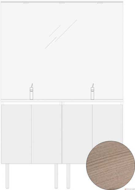 EXCLUSIVITES RICHARDSON PAR GBGROUP - Meuble porte sous-vasque et miroir crédence - Ensemble