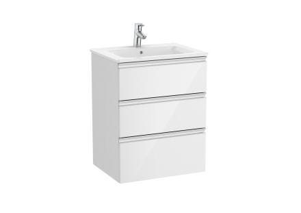 MEUBLE THE GAP UNIK 3T 60CM BLC BR A851484806 ROCA SANITAIRE  [A851484806] 