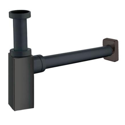 SIPHON CARRE LAV SQUARE PVD NOIR MAT BR 284PZ PAINI FRANCE  [284PZ] 