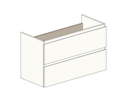 MEUBLE S/P METRO26 2T.PM VC 100 BLC    RC0115