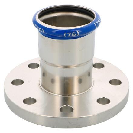 BRIDE FEMELLE A SERTIR INOX D 76,1 MM INBRI76