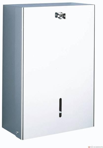 DISTRIBUTEUR ET RECEPTACLE POUR ESSUIE-MAINS - Distributeur d'essuie-mains mural