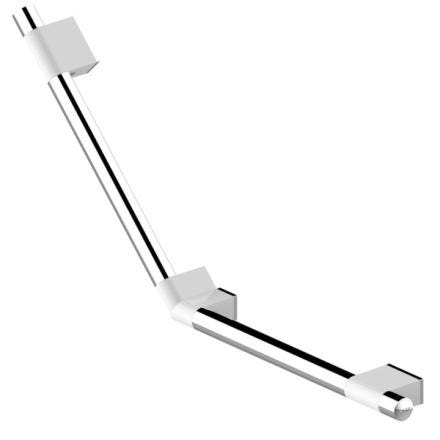BARRE D'APPUI 135 ONYX DUO BLC 45X45 11817-LS AKW INTERNATIONAL  [11817-LS]