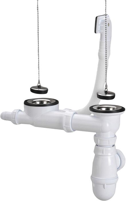 BONDE - Plastique ø 70 mm - Pour évier inox perçage ø 60 mm