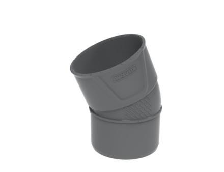 COUDE EVACUATION PVC+ - MF - 22.5'