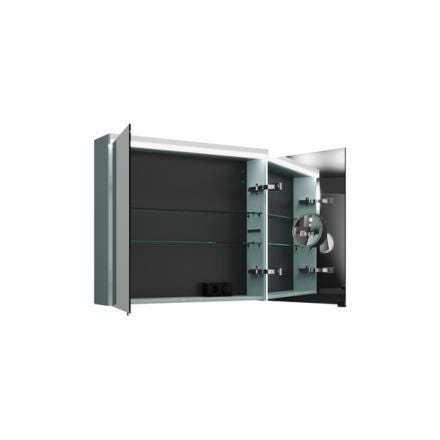 ARMOIRE DE TOILETTE PORTES MIROIRS DOUBLES-EC BURGBAD  [SPQK080F5395]